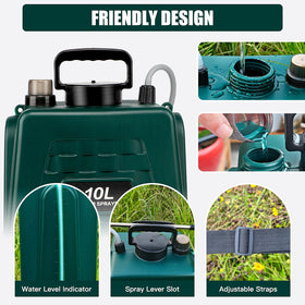 Dewoterea adjustable strap and handheld mode reduce fatigue during longer spray sessions.