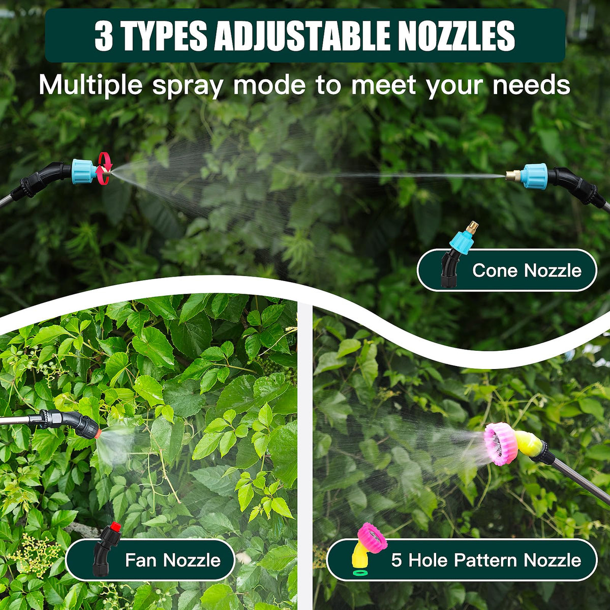 Dewoterea retractable wand enables reaching high branches with minimal effort.