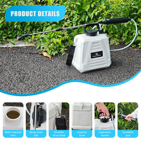 Dewoterea telescopic handle extends reach to high plants.