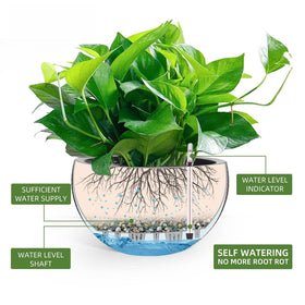 Dexceder brown hanging pot close-up highlighting thickened construction.