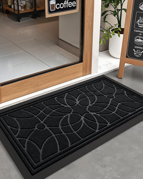 DEXI 4x2 entryway mat provides generous coverage for exterior doors