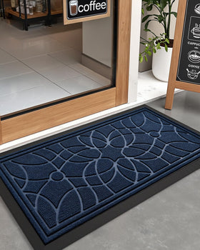 DEXI door mat blue improves entry cleanliness with everyday use.