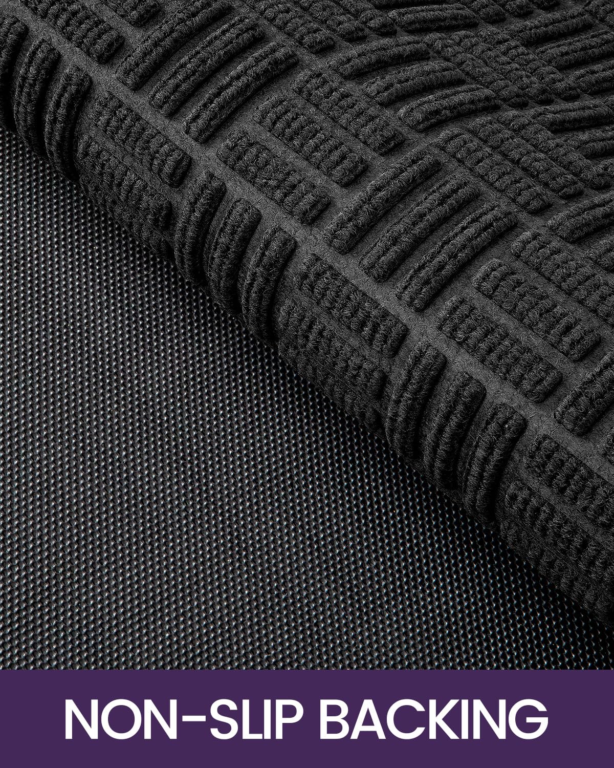 DEXI easy-to-clean mat with hose rinse and air dry.