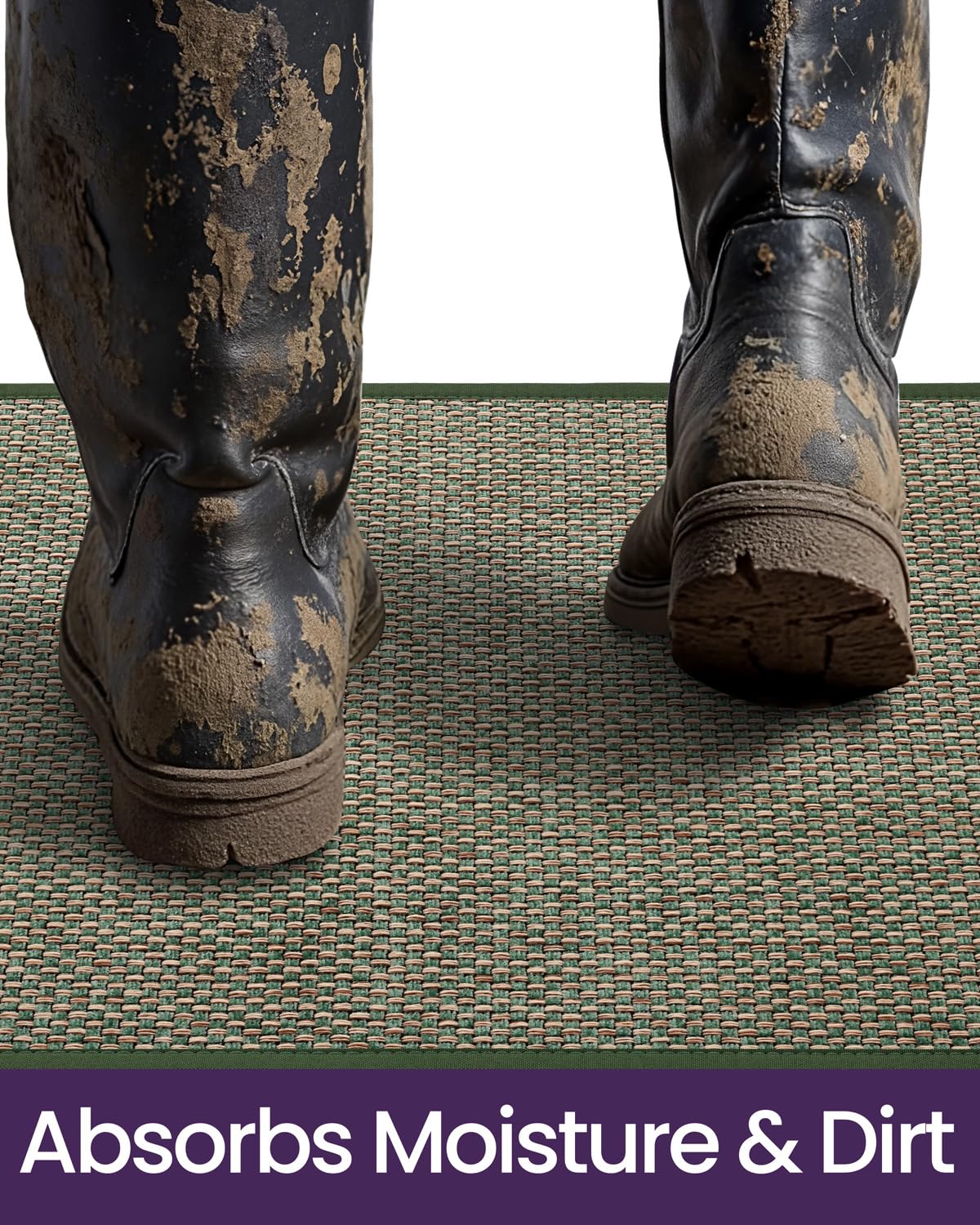DEXI easy-clean entryway mat: sweep, vacuum, or rinse.