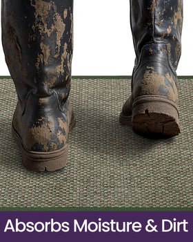 DEXI easy-clean entryway mat: sweep, vacuum, or rinse.