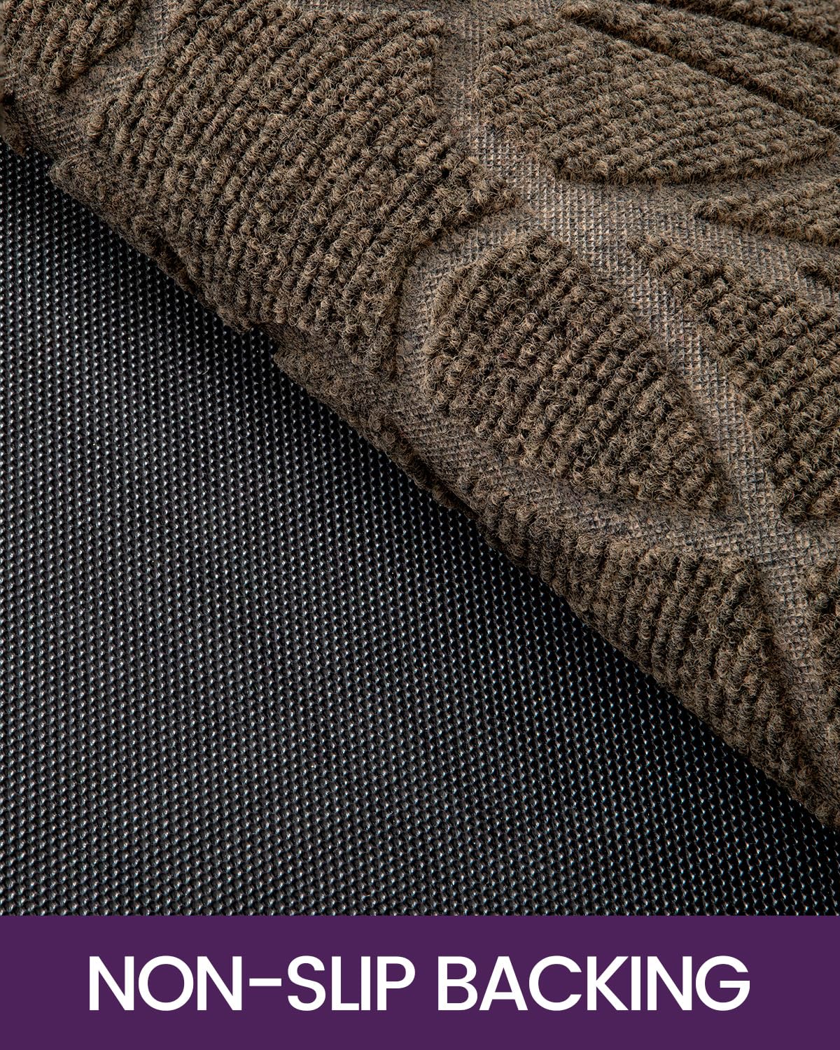 DEXI easy-clean mat allows quick shake, vacuum, or hose-off for maintenance.
