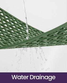 DEXI dirt-trap grooves capture dirt as you wipe shoes at the threshold