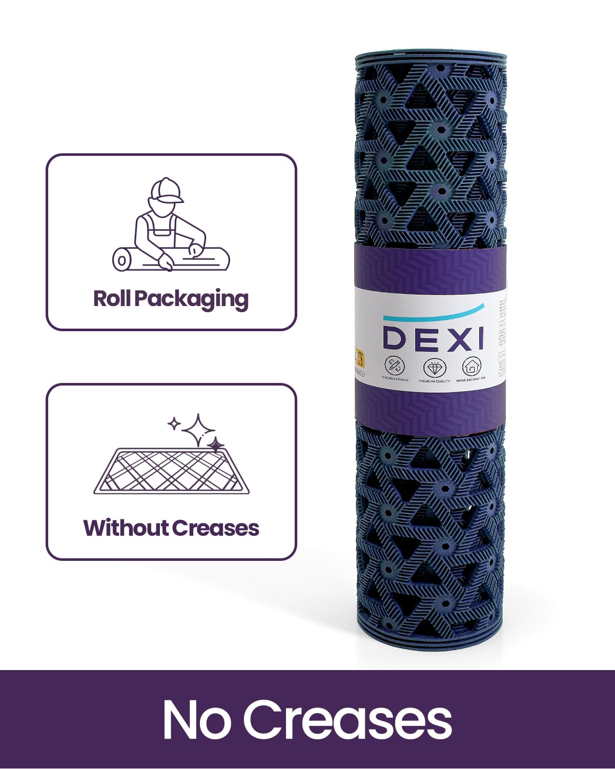 DEXI mat cleans easily and dries naturally after use