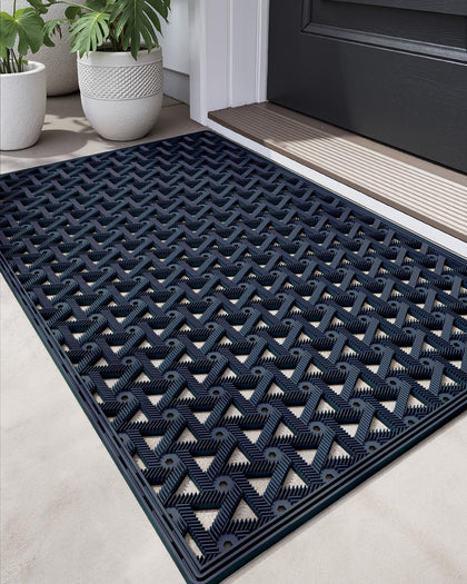 DEXI front door mat with non-slip backing for safe entry