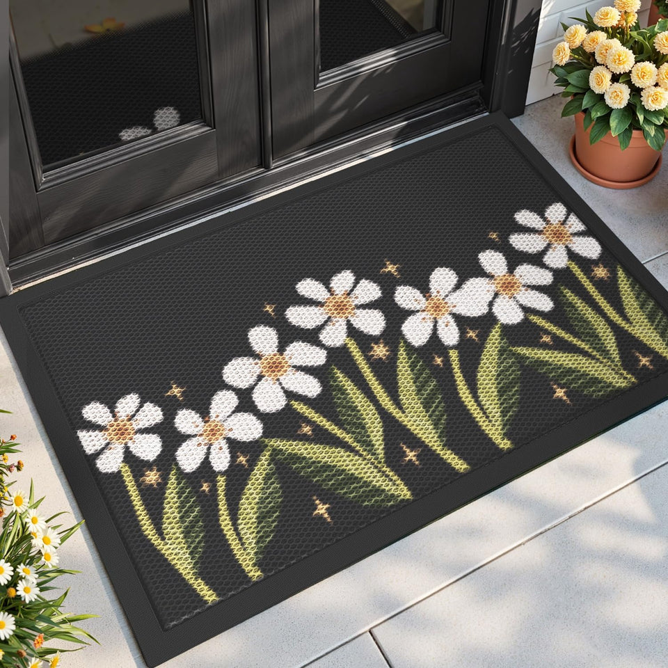 DEXI front door mat exterior entrance traps dirt and moisture effectively
