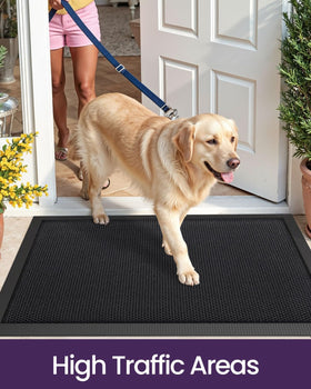 DEXI garden patio garage entrance mat protects interior floors