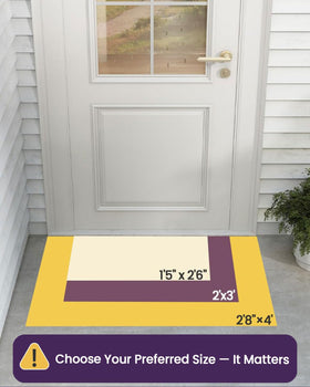 DEXI grid-texture dirt-trap mat helps keep indoor floors cleaner