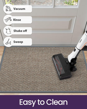 DEXI versatile indoor/outdoor entry mat suitable for many thresholds.