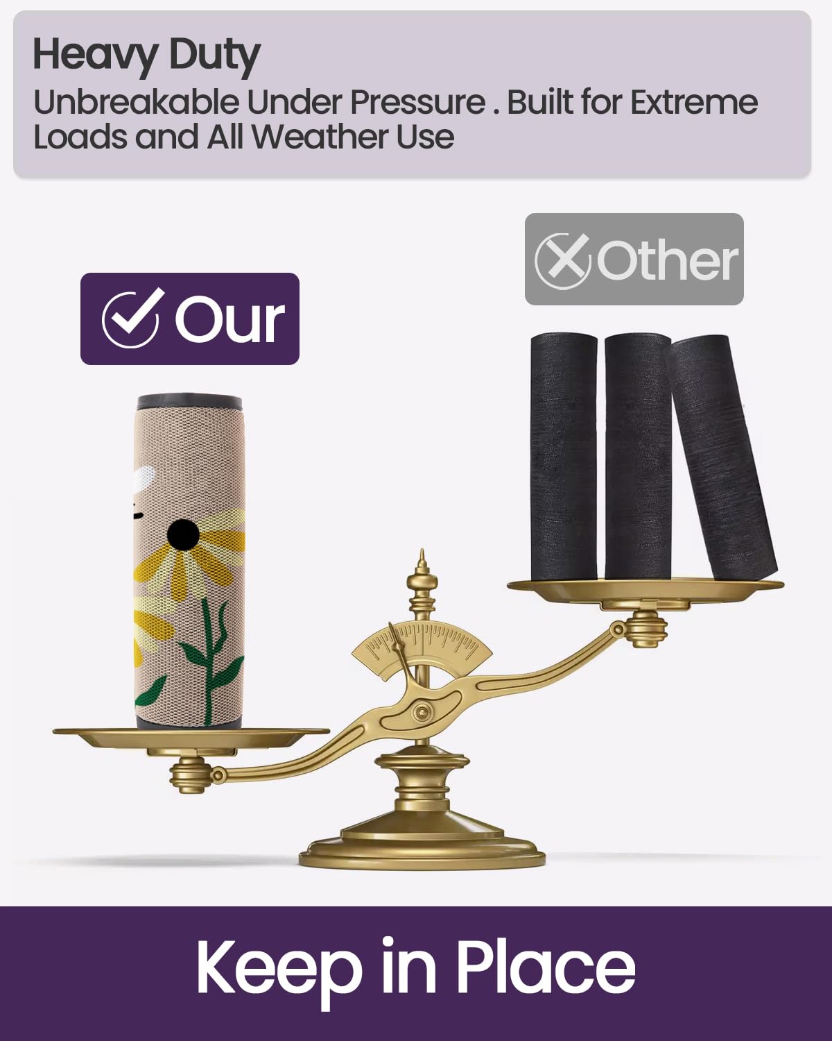 DEXI low-profile entry mat fits under doors without obstruction.