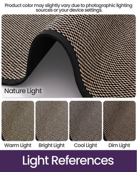 DEXI non-slip rubber back prevents mat from sliding on floors.