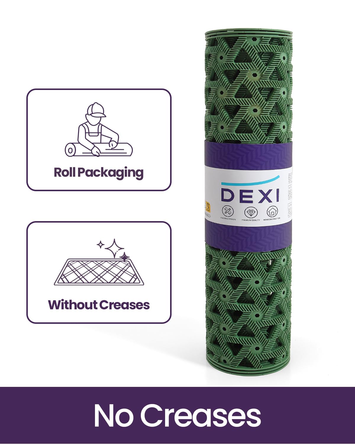 DEXI outdoor entrance mat ideal for patios, foyers, and garages with heavy traffic.