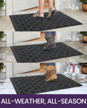 DEXI patterned grooves on polypropylene surface trap dirt effectively.