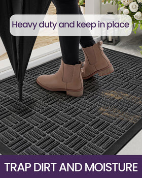 DEXI durable door mat resists fading and daily wear.