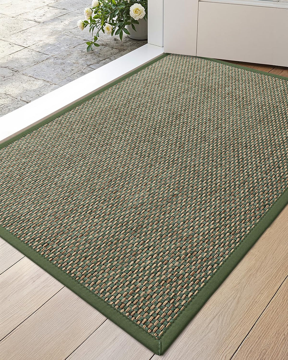 DEXI ultra-thin entryway mat traps moisture and dirt for a cleaner doorway.