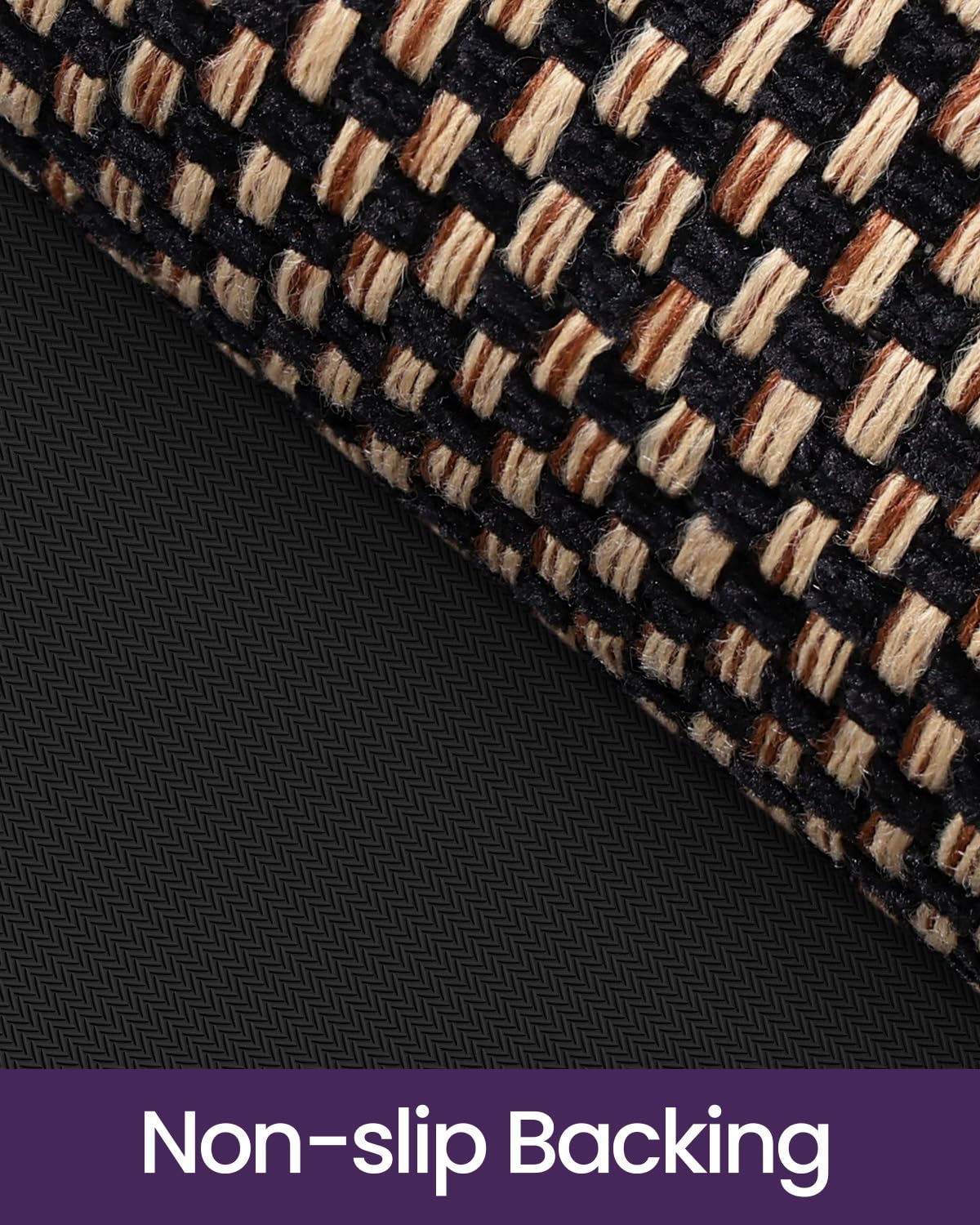 DEXI Door mat with beveled rubber edge preventing water pooling.