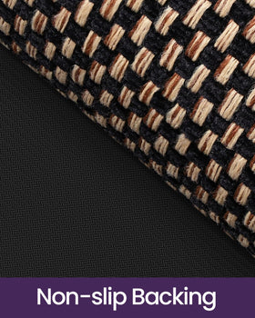 DEXI Door mat with beveled rubber edge preventing water pooling.