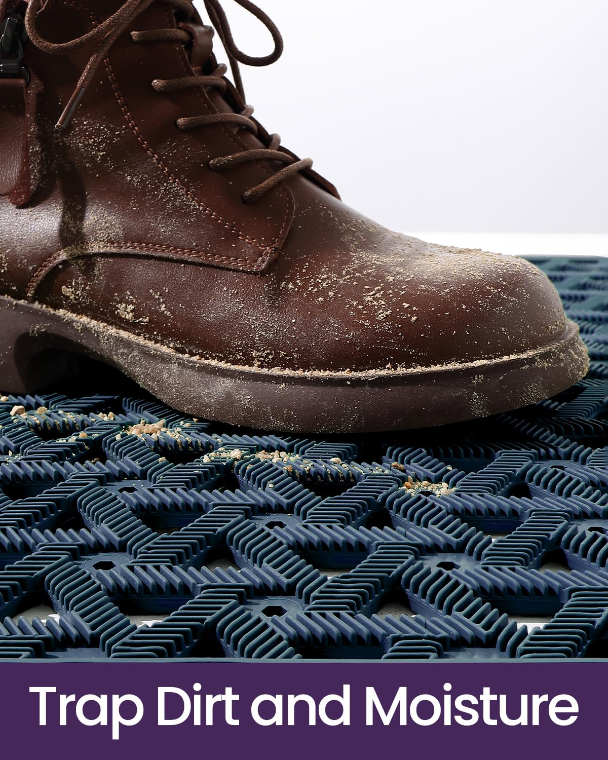 DEXI waterproof exterior-entry mat resists rain and dries quickly