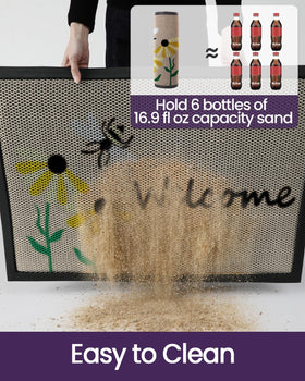DEXI weather-ready doormat protects floors in rain or snow.