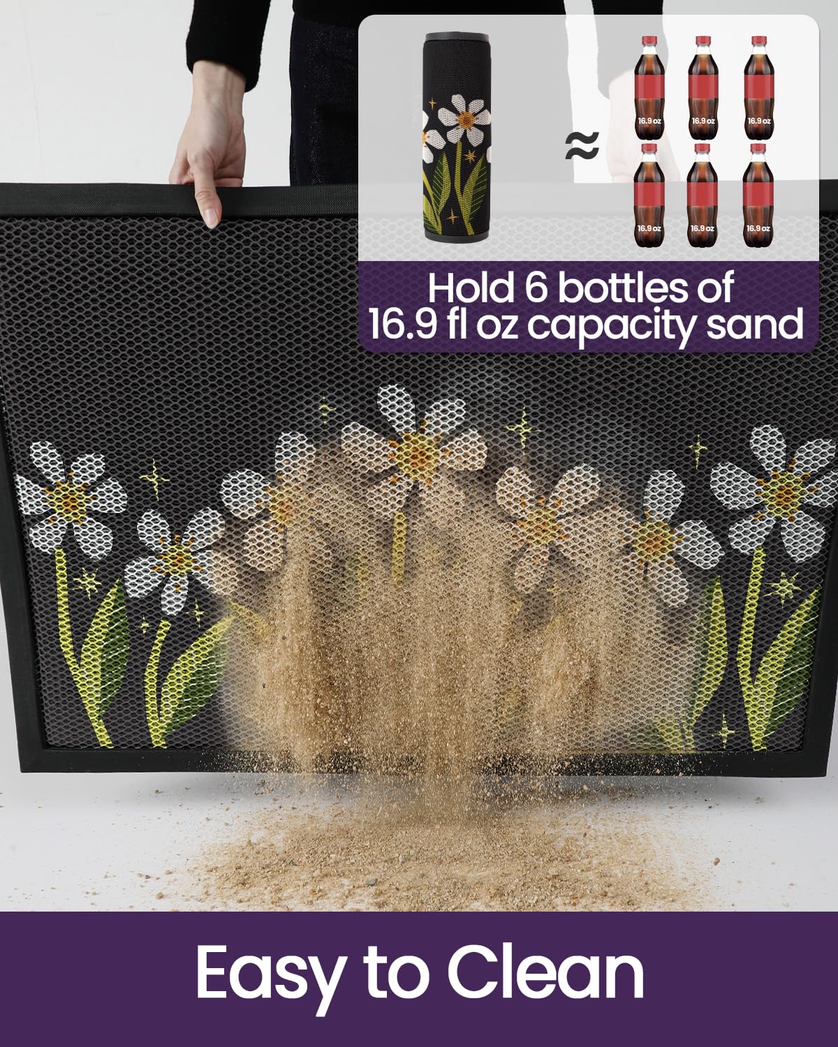 DEXI weatherproof mat endures rain and snow for outdoor use