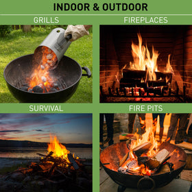 Dextreme Fire Starter ideal for fireplaces, grills, and campfires.