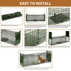 Dexyla trap capacity up to 17.6 lbs, suitable for medium animals.