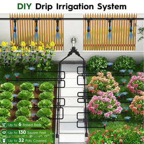 DFDNFF 1/4 inch drip tubing close-up for targeted root watering