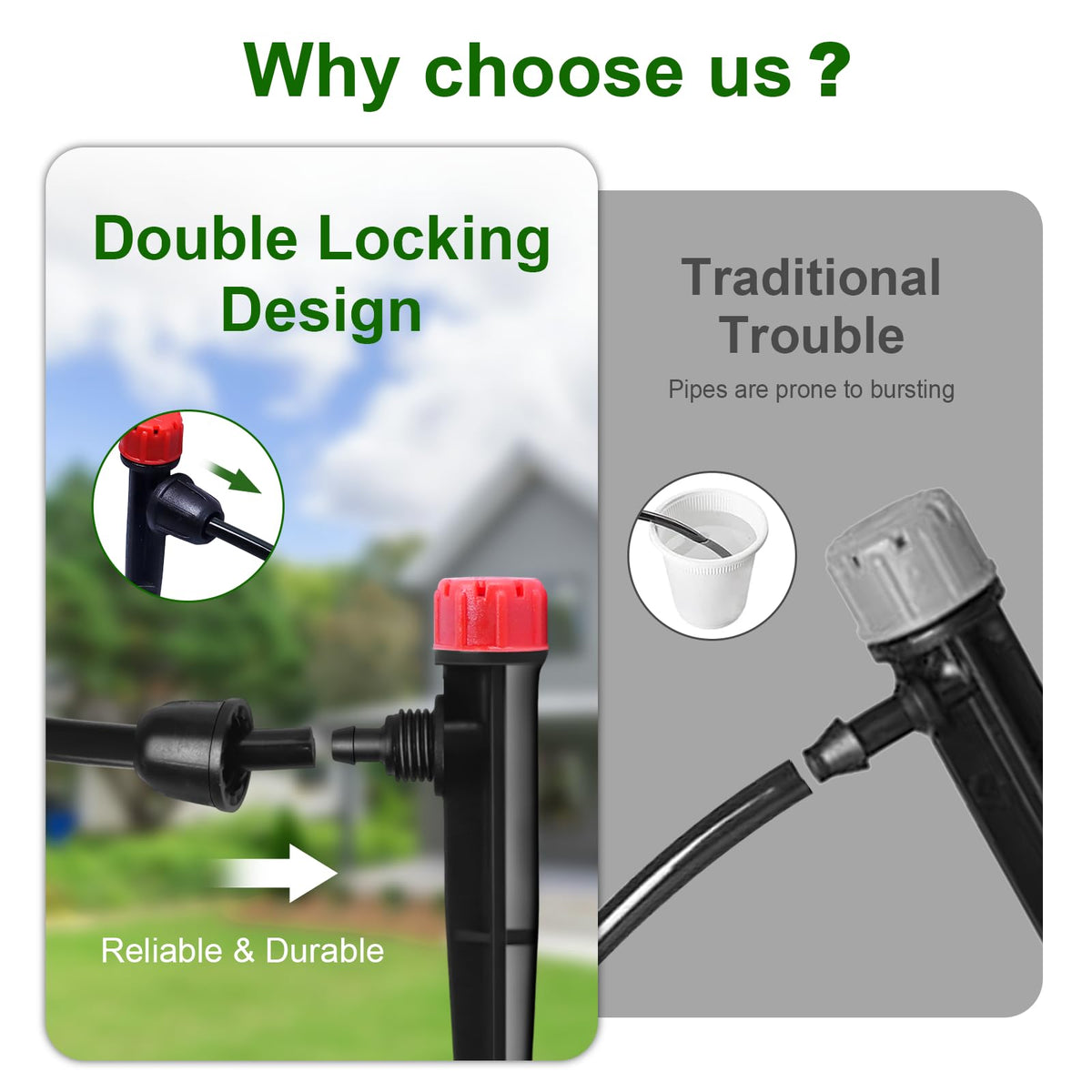 DFDNFF 40 adjustable emitters enabling tailored watering across beds