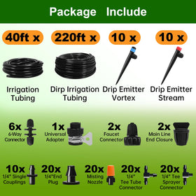 DFDNFF drip emitter vortex demonstrates broader coverage options