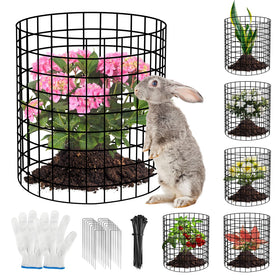 DFDNFF garden protection setup shielding vegetables and flowers from animals