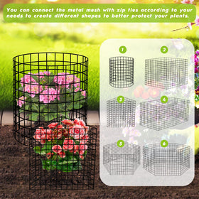 DFDNFF ground stakes securing a protective cage in soil