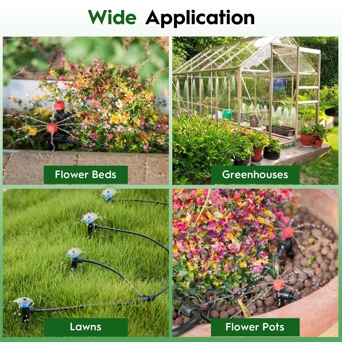 DFDNFF misting nozzles for garden cooling and humidity