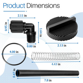 Dfnidy 1/2-inch 90-degree NPT fitting R172272 ensures snug connections