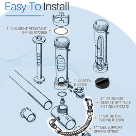 Dfnidy O-ring R172009 provides a reliable seal for the feeder connections
