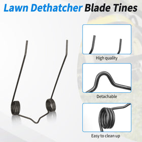 Dfnidy dethatcher spring tine 46761 durability, sturdy spring steel construction for longevity.