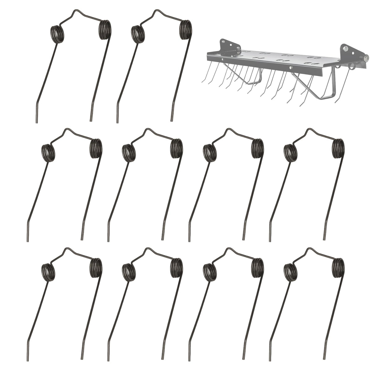 Dfnidy dethatcher spring tine 46761 front view, durable replacement part for easier lawn care.