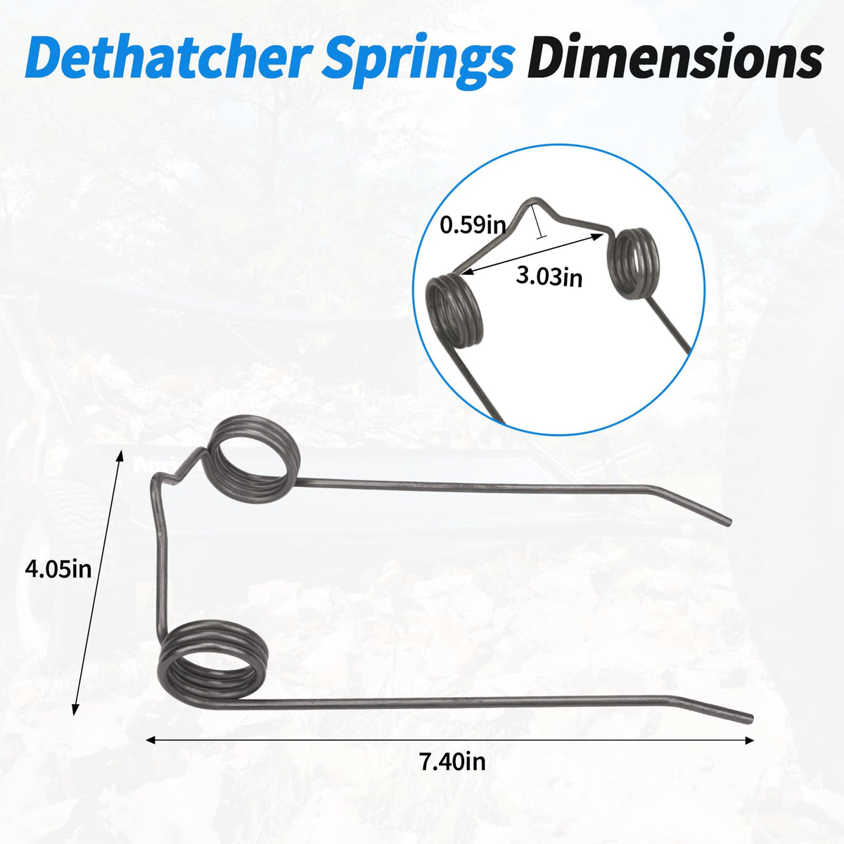 Dfnidy dethatcher spring tine 46761 pack of 10, ready-to-replace lawn care parts.