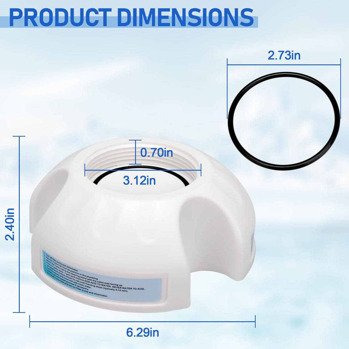 DFNIDY GLX-CellStand securely fits Hayward cells for efficient cleaning.
