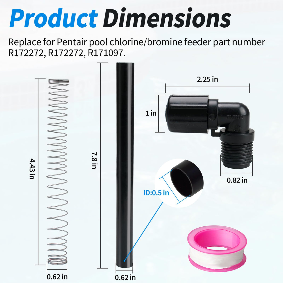 DFNIDY 1/2-inch NPT elbow R172272 provides a secure connection