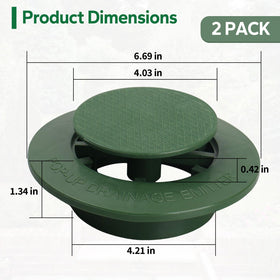 Dfnidy pop-up emitter cap close-up showing durable 4-inch lid.