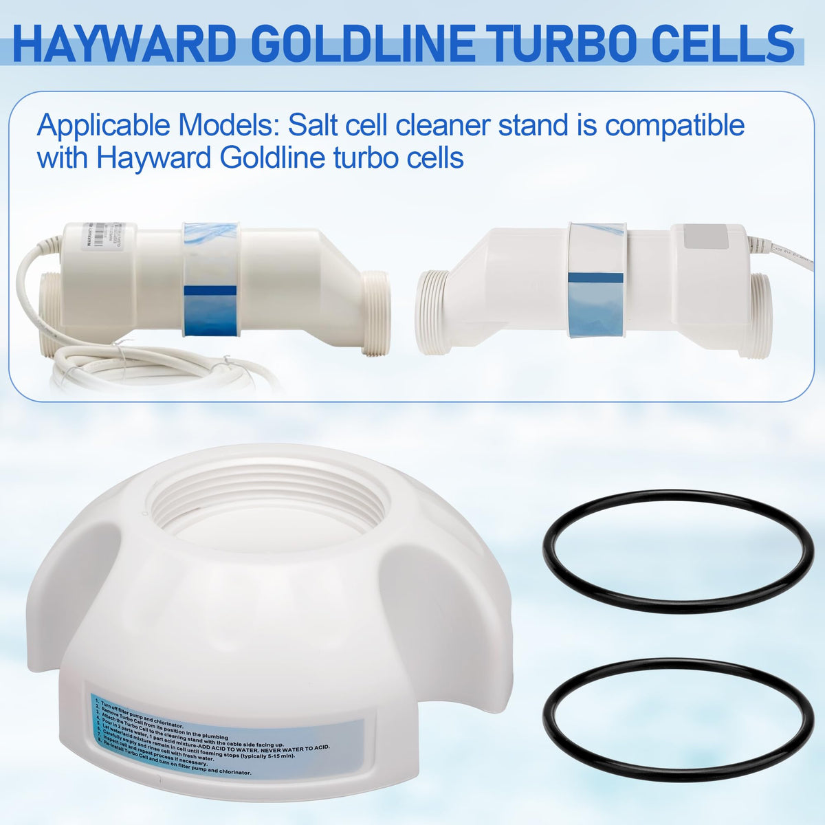 DFNIDY turbo cell cleaning stand holds cells firmly for soak cleaning.