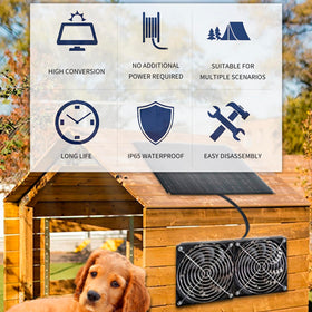 DFTIM greenhouse ventilation setup demonstrating flexible placement.