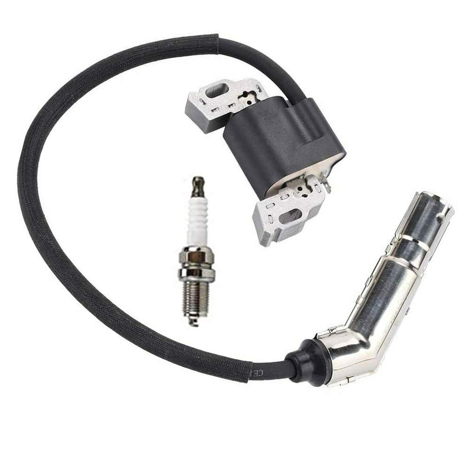 DFuerdivn 595304 ignition coil close-up for dependable mower starting.