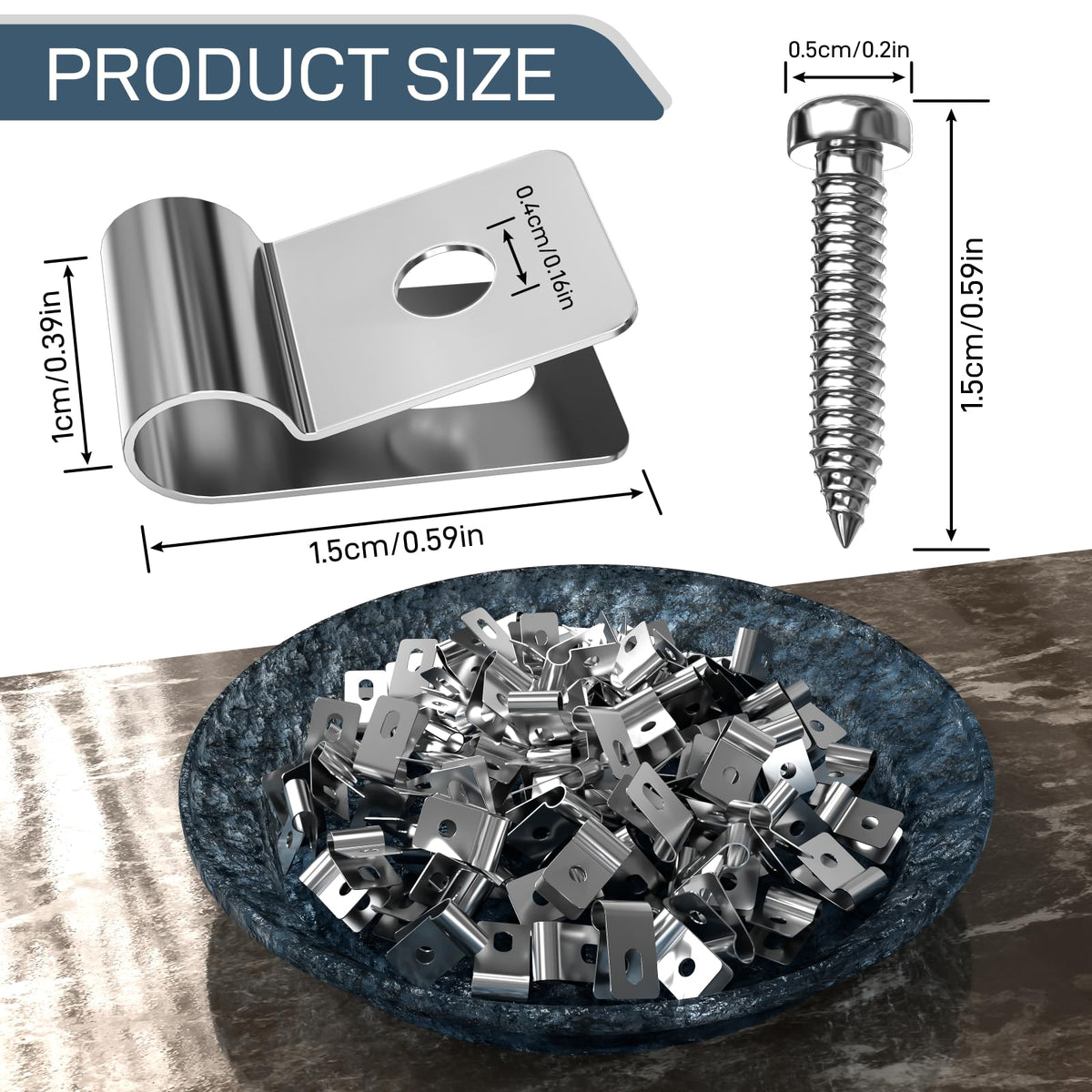 DfuGift stainless steel clips resist rust for long-lasting outdoor fencing.