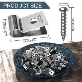 DfuGift stainless steel clips resist rust for long-lasting outdoor fencing.