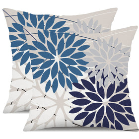 DFXSZ outdoor blue geometric pillow cover enhances patio decor and resists water.